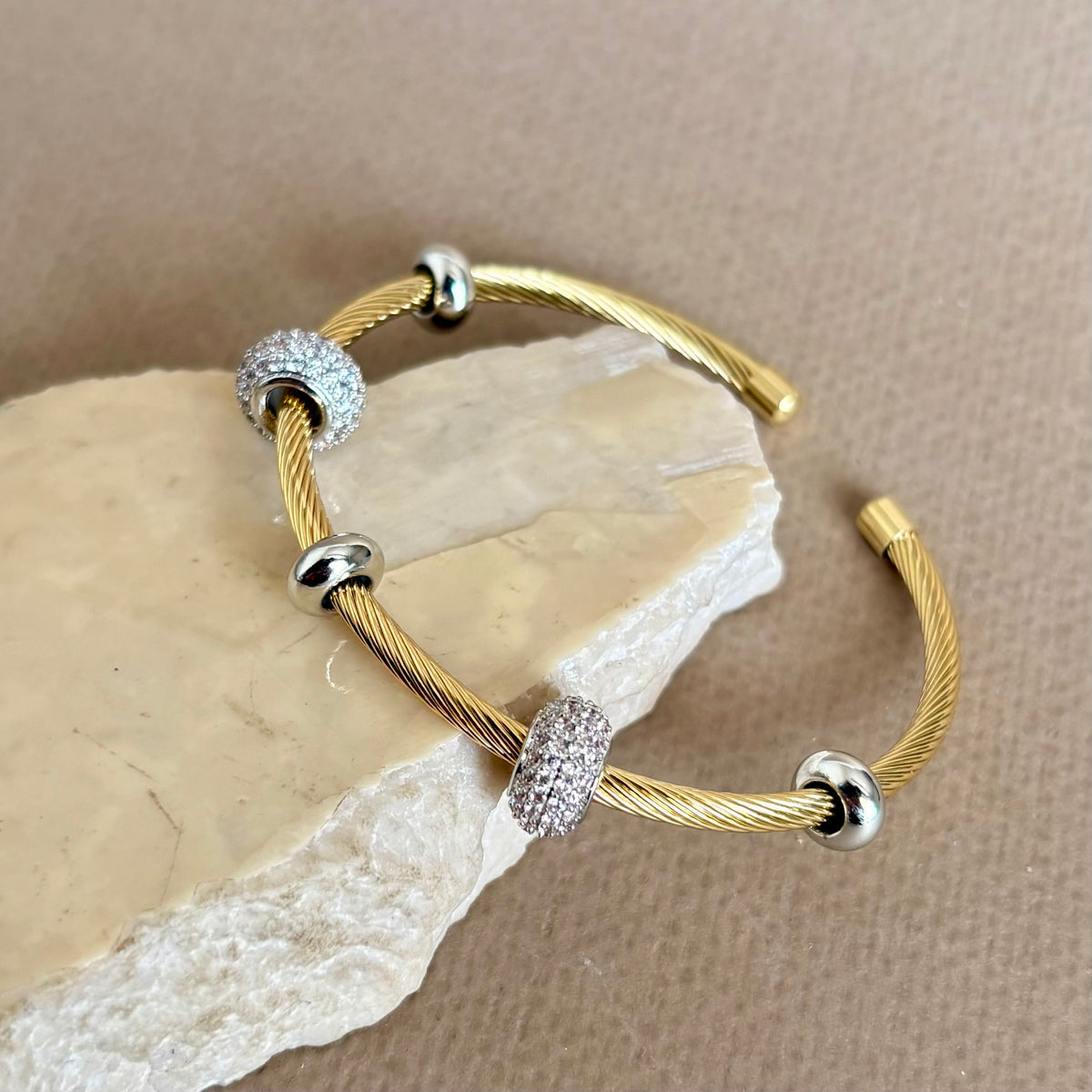 Doviella | Gold Plated Bangle