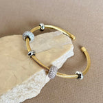 Doviella | Gold Plated Bangle