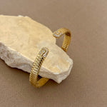 Orfin 02 | Gold Plated Bangle