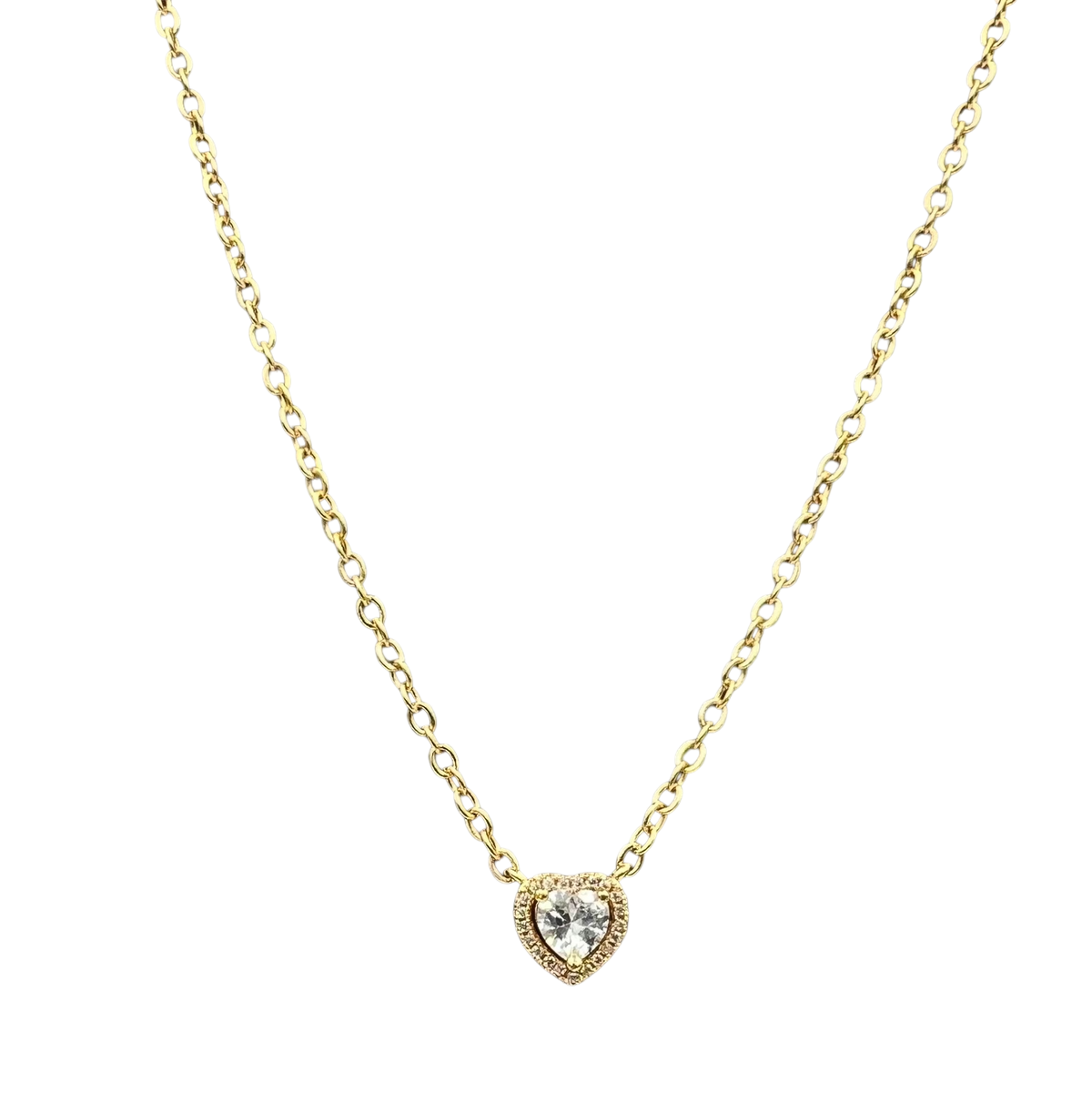 Crystal Heart | 18K Gold Plated Necklace