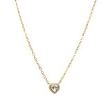 Crystal Heart | 18K Gold Plated Necklace