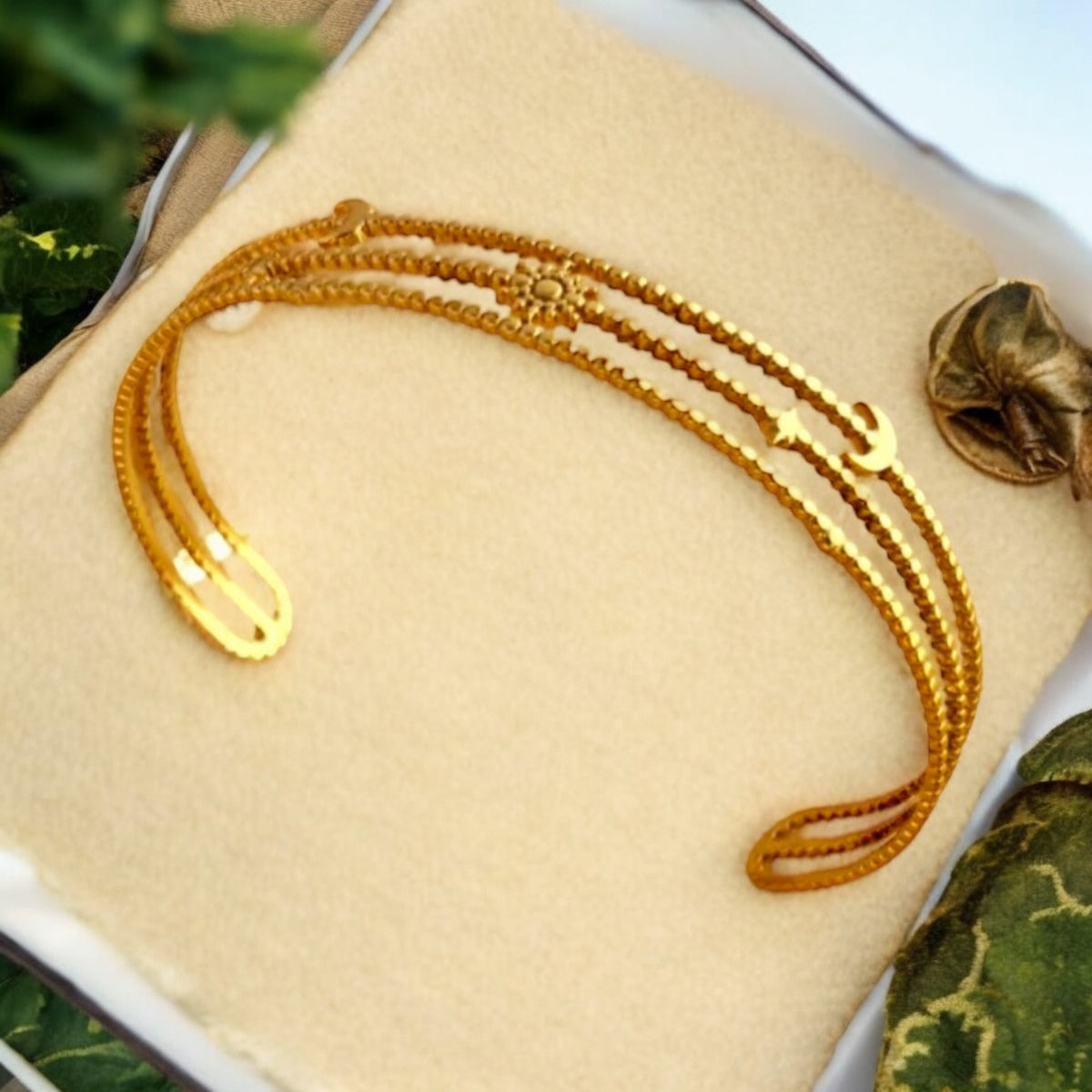 Finch | Gold Plated Bangle