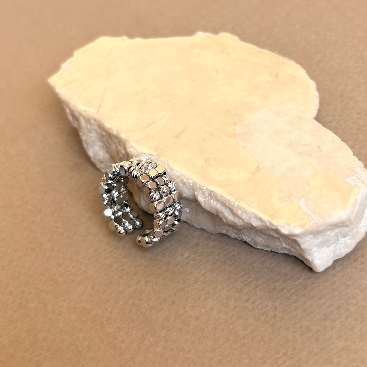 Rexira 02 | White Gold Plated Ring