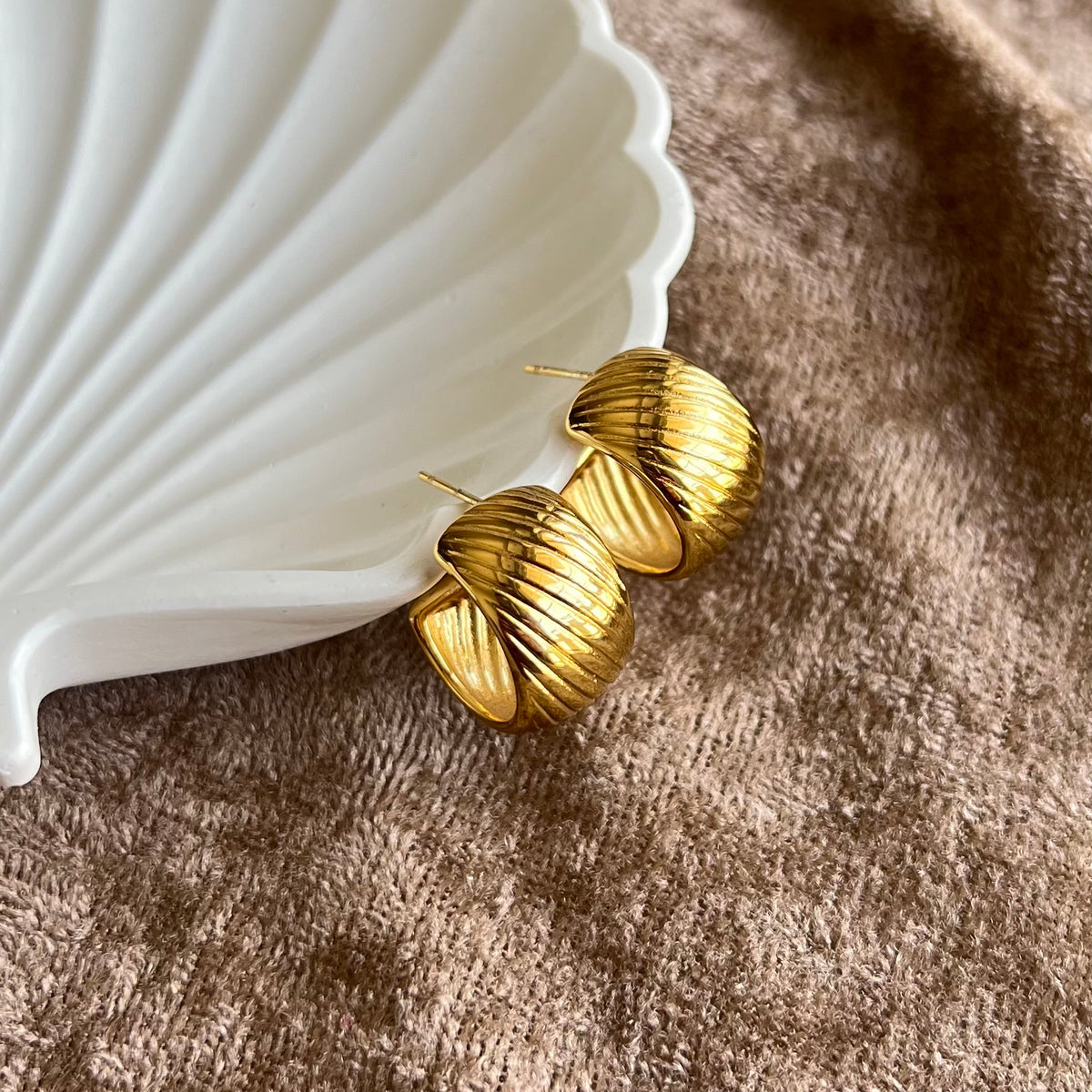 Lumaca | Gold Plated Earrings