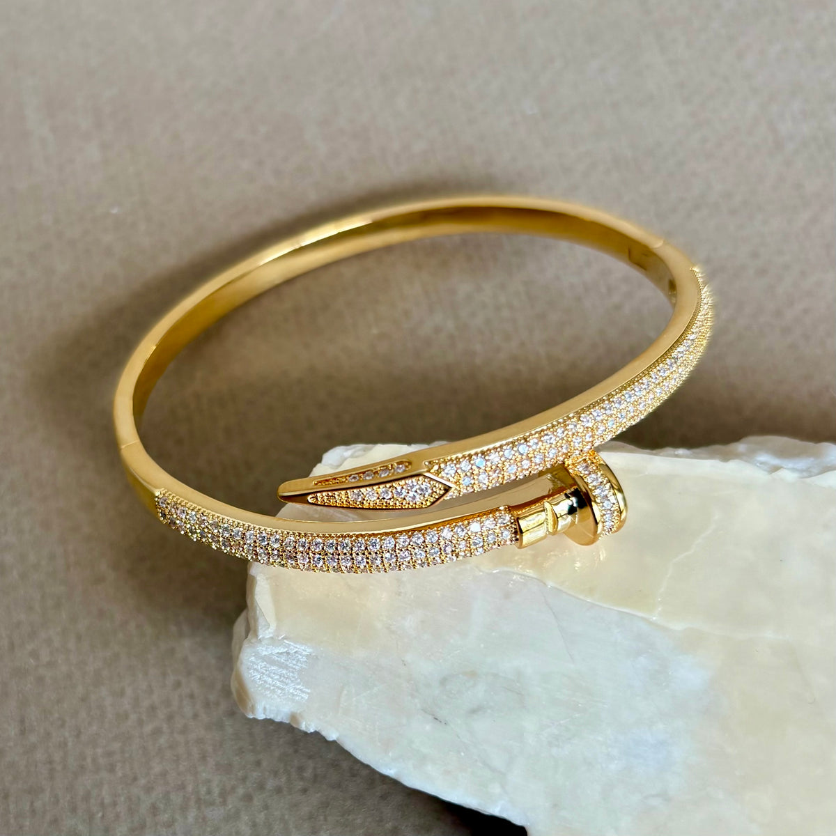 Karsel | Gold Plated Bangle