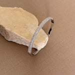 Talvion | White Gold Plated Bangle