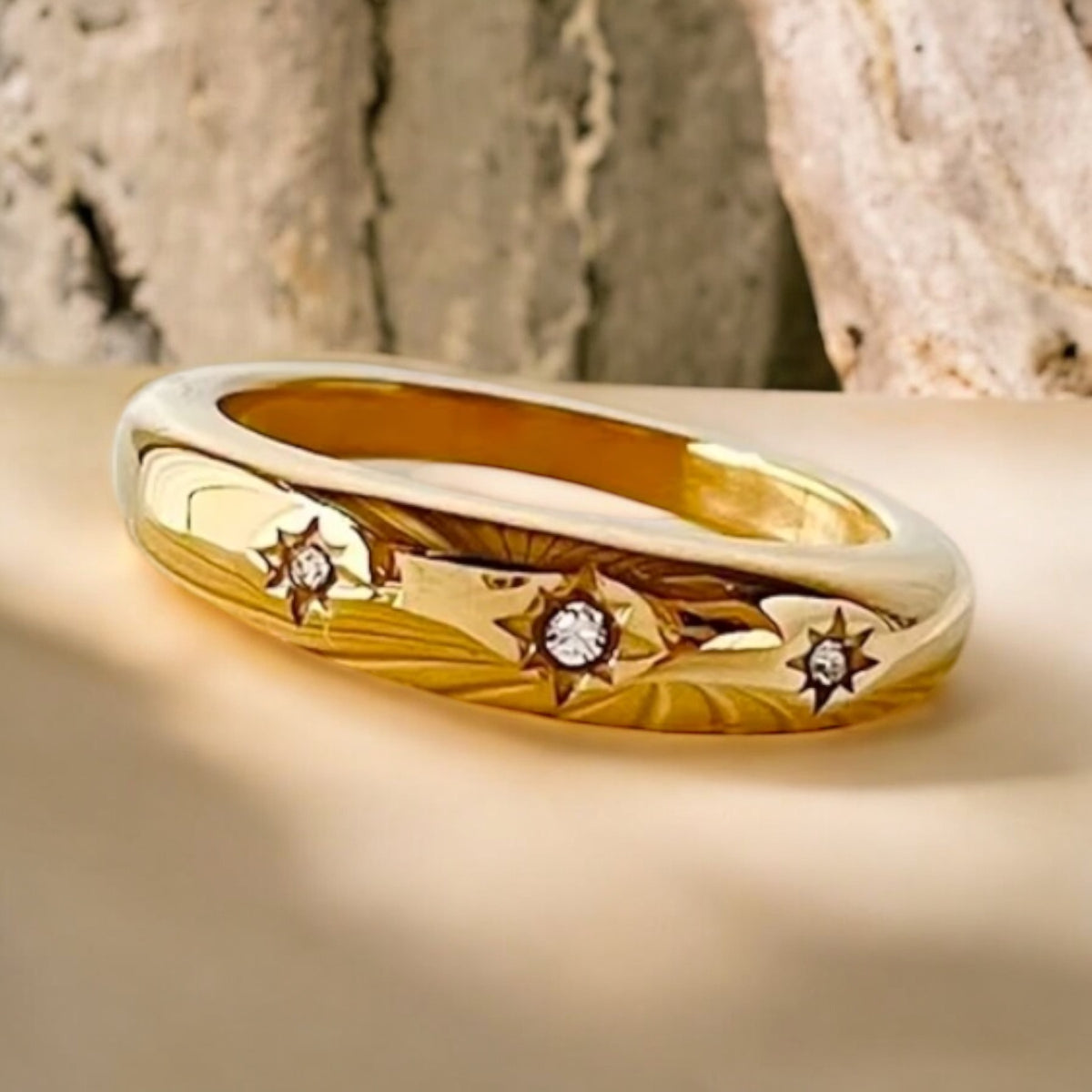 Golden circle | Gold Plated Ring