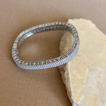 Varnelle 02 | White Gold Plated Bangle