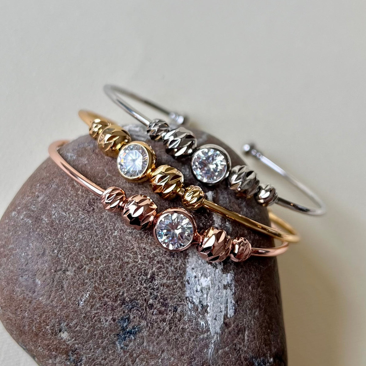 Triple Dew 09 | 24K Gold Plated [Set of 3 Bangles]
