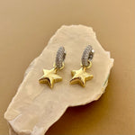 Sprinkle | Gold Plated Earrings [2 IN 1 ]