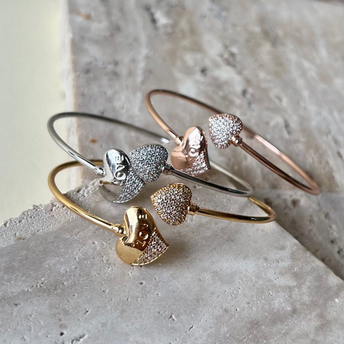 Triple Dew 04 | 24K Gold Plated [Set of 3 Bangles]