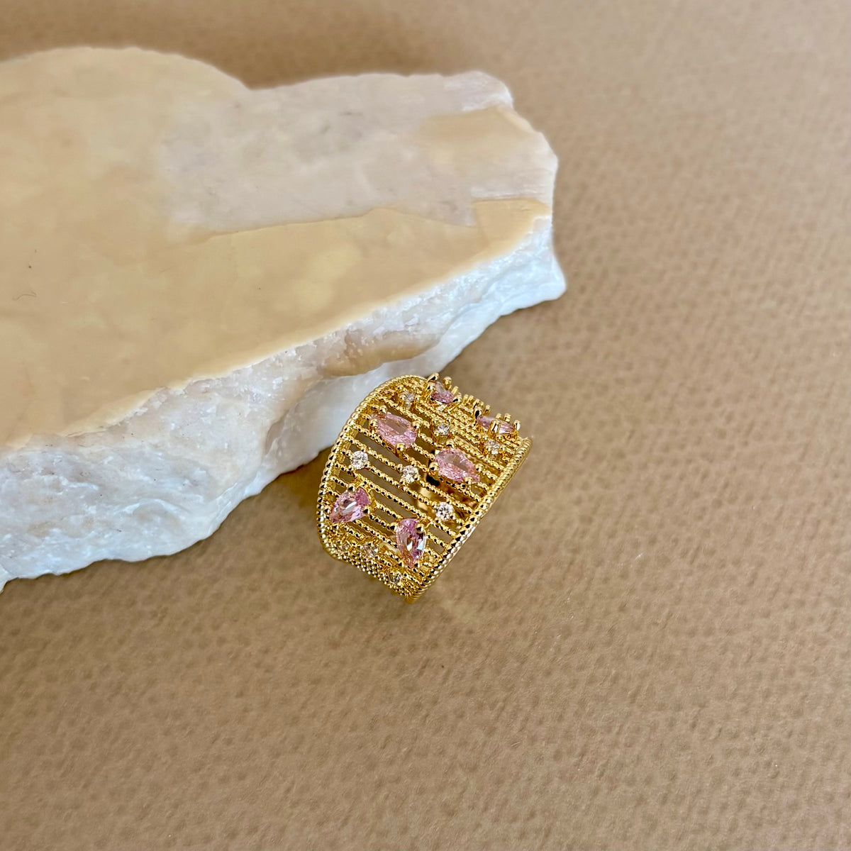 Yurane 03 | Gold Plated Ring