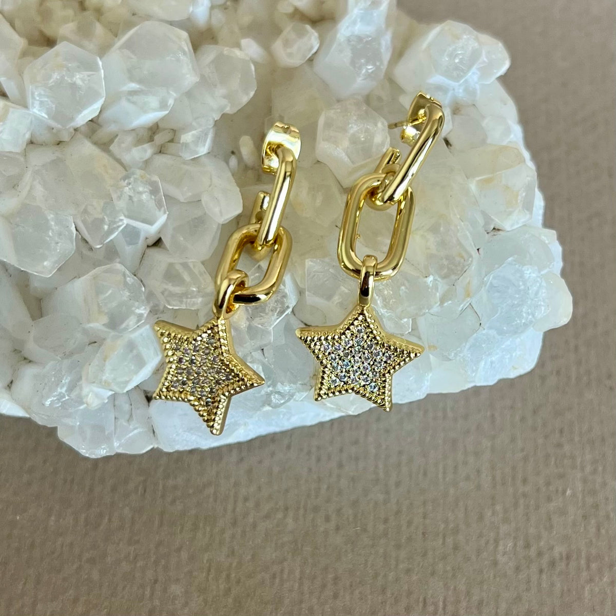Starz 02 | Gold Plated Earrings