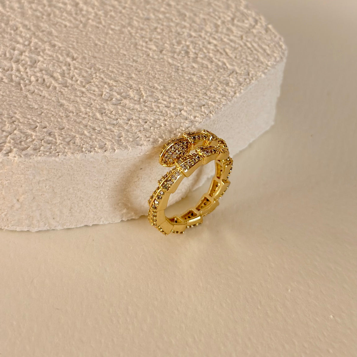 Snaky 03 | Gold Plated Ring