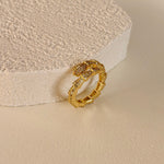 Snaky 03 | Gold Plated Ring