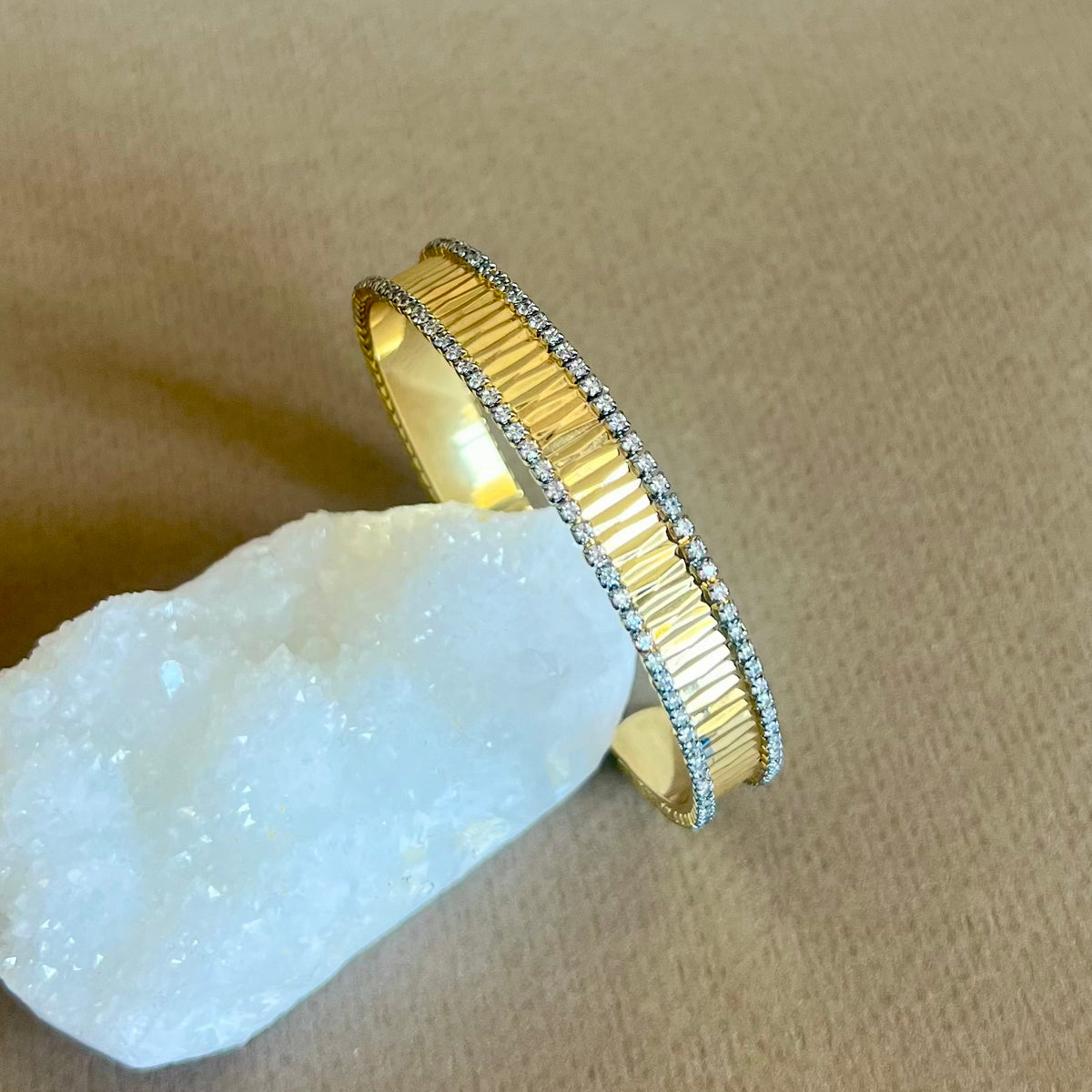 Diazy | Gold Plated Bangle