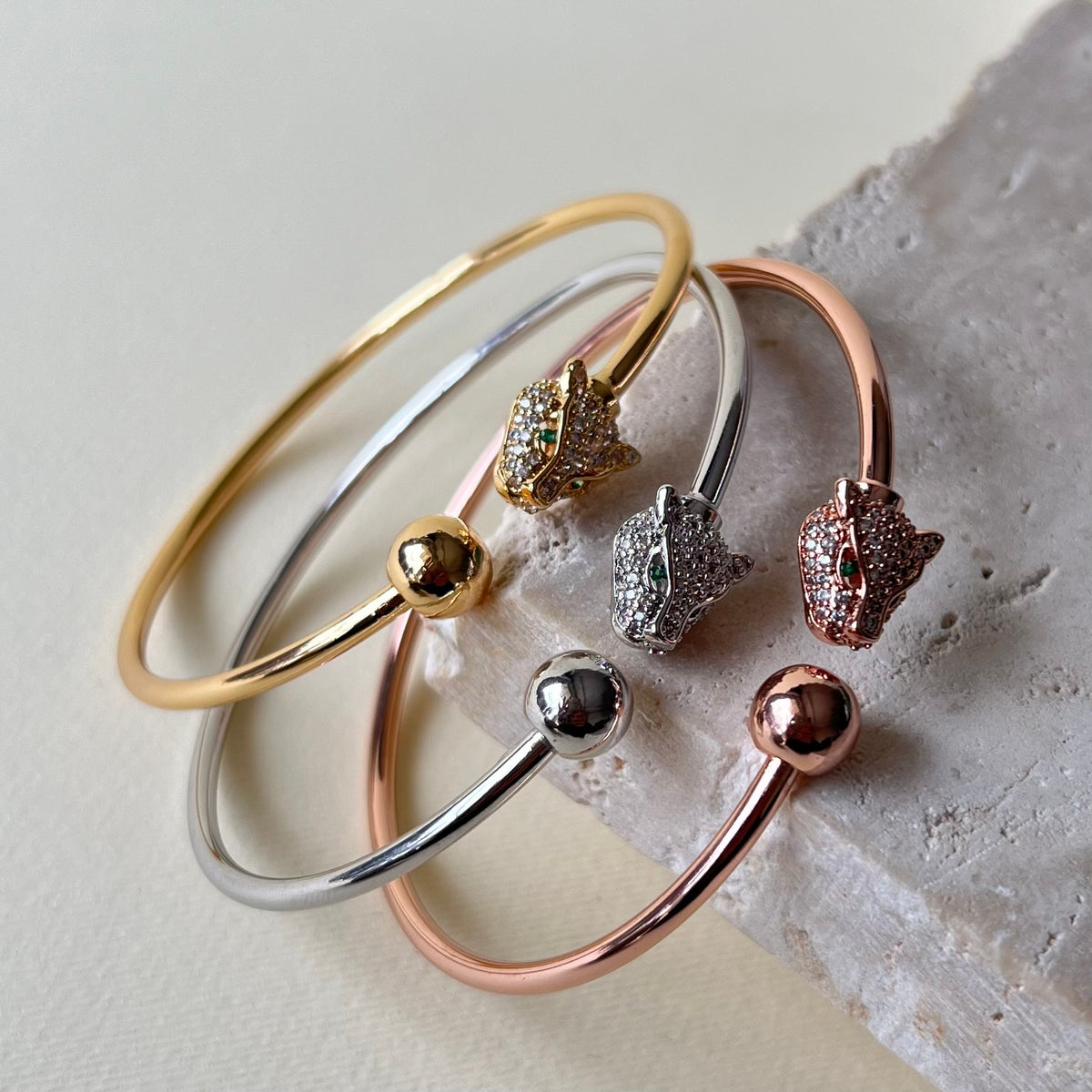 Triple Dew 05 | 24K Gold Plated [Set of 3 Bangles]