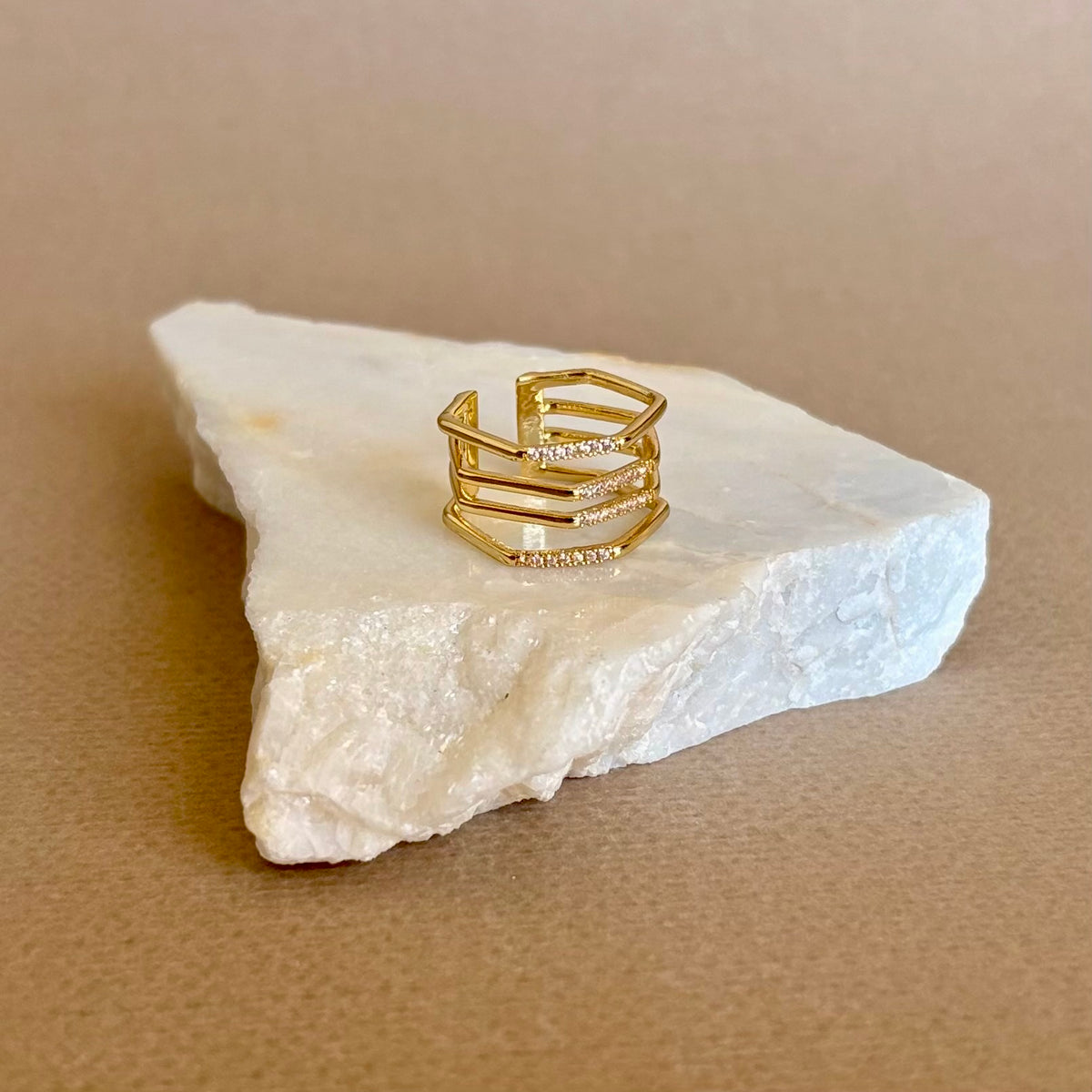 Ozvek | Gold Plated Ring