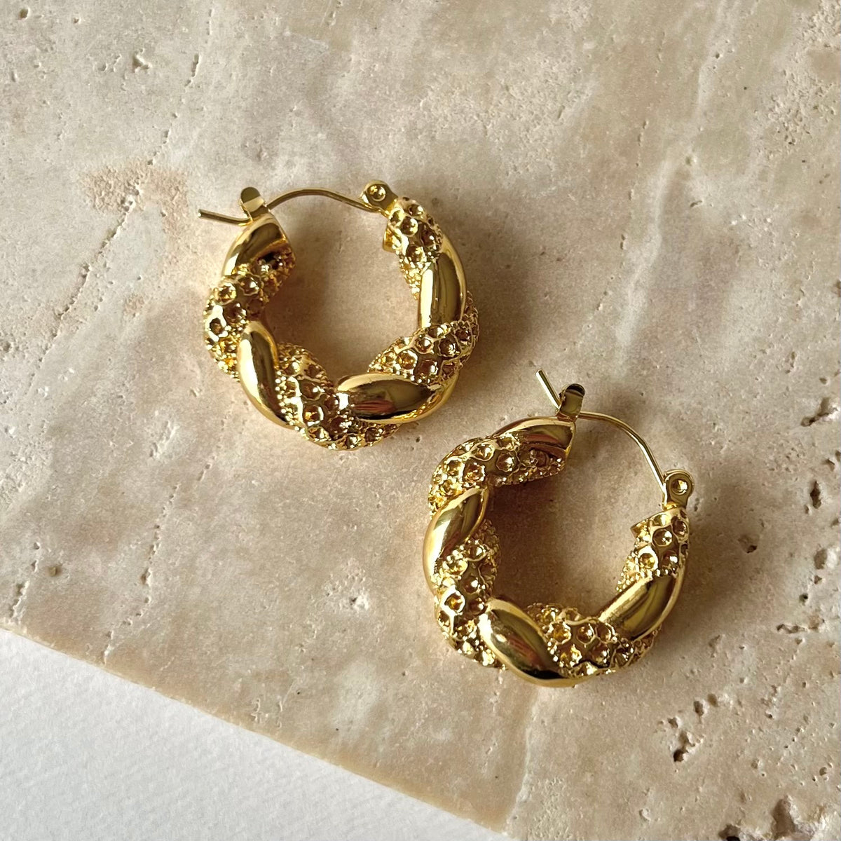 Pave | Gold Plated Earrings