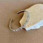 Elyant 02 | White Gold Plated Bangle