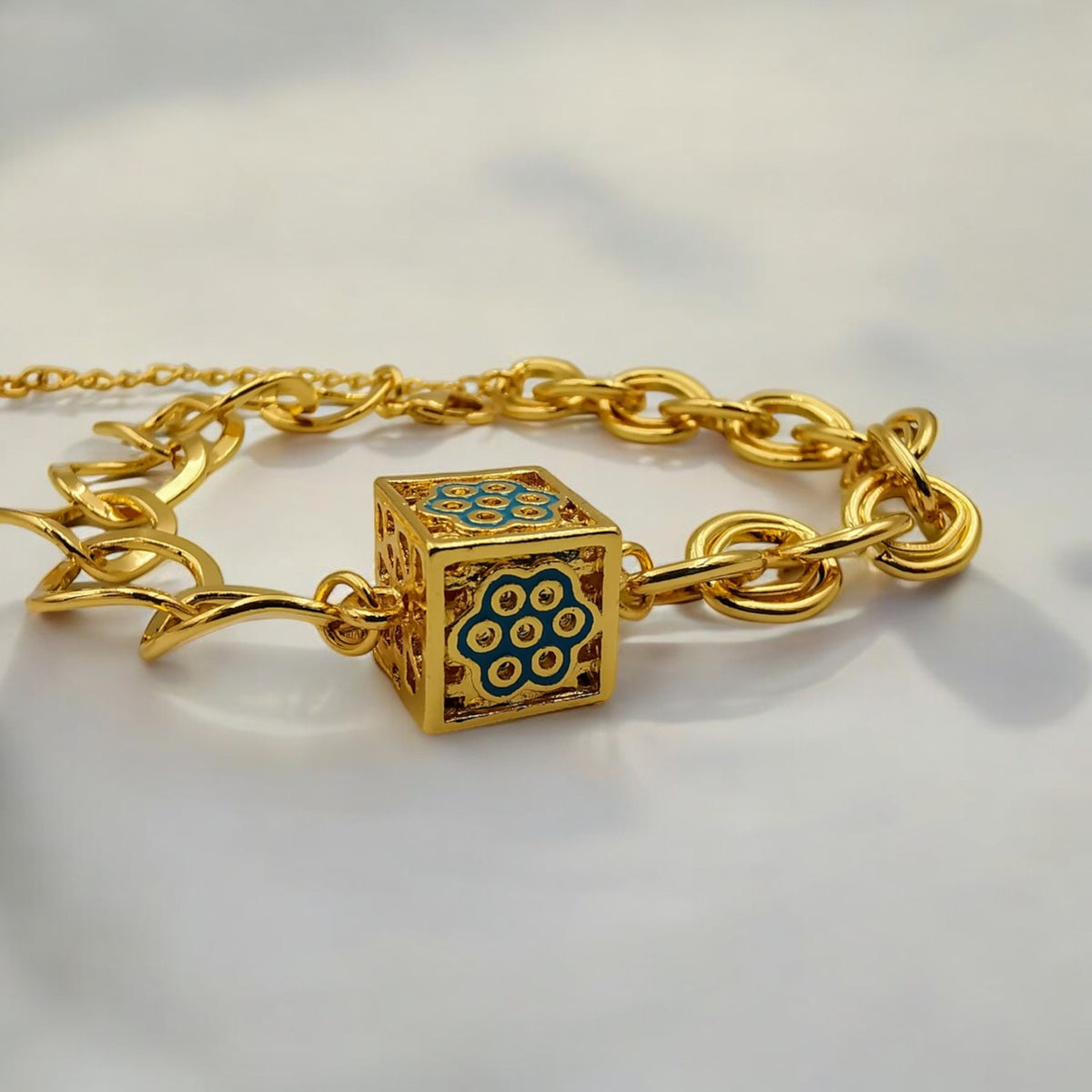 The Cube | 24K Gold Plated Bracelet