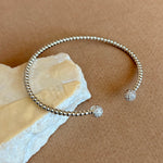 Zorellia 02 | White Gold Plated Bangle