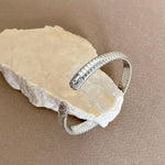 Orfin | White Gold Plated Bangle