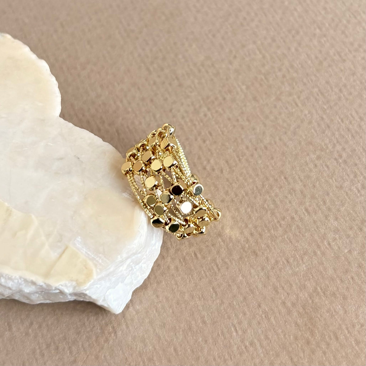 Flora 03 | Gold Plated Ring