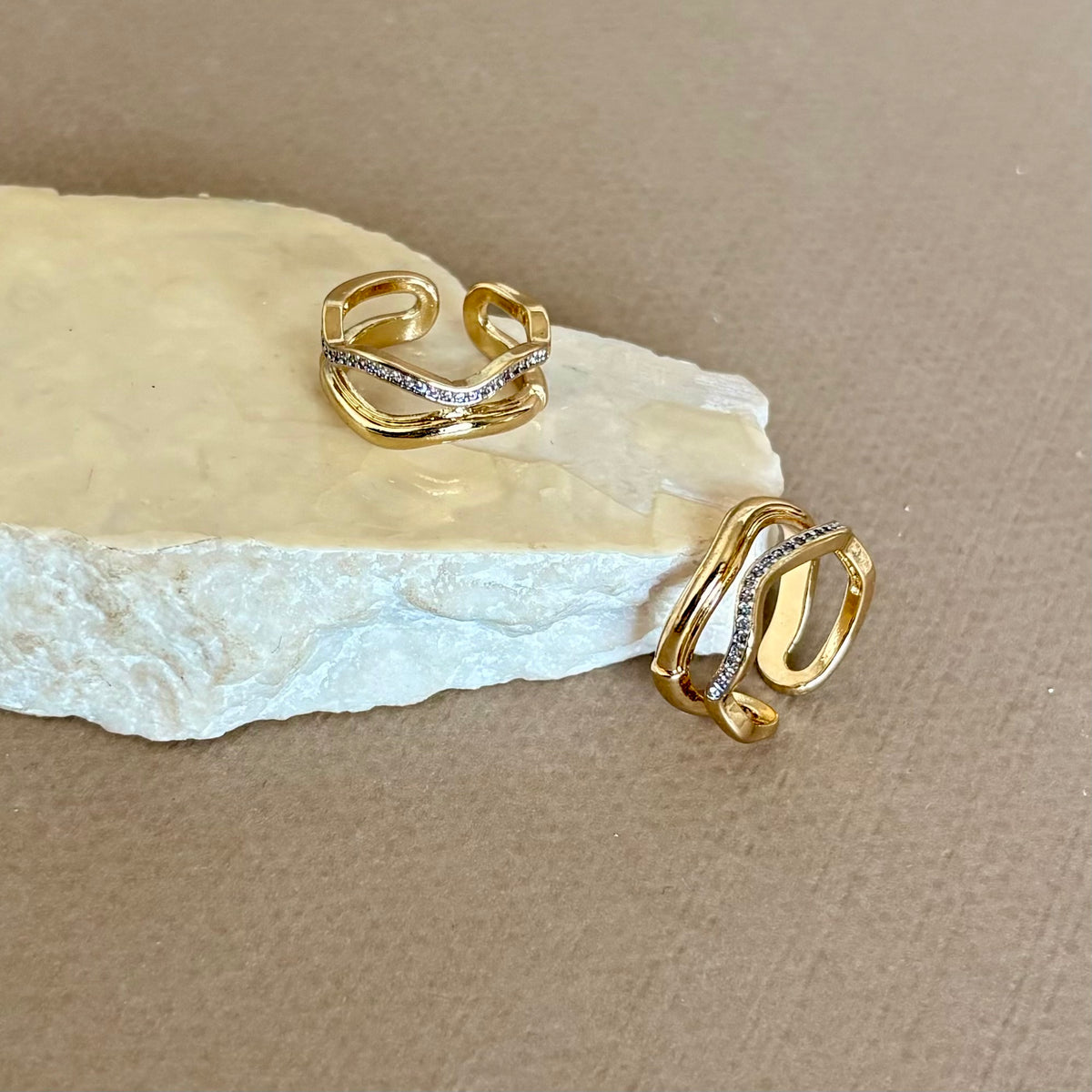 Zag | Gold Plated Ring