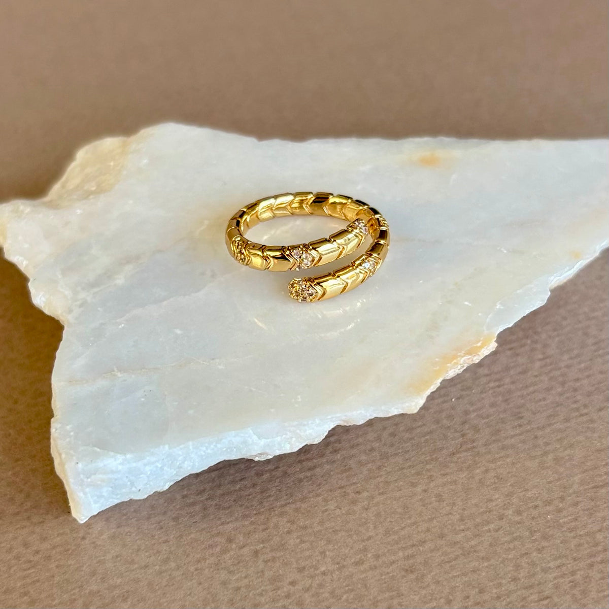 Lizardy | Gold Plated Ring