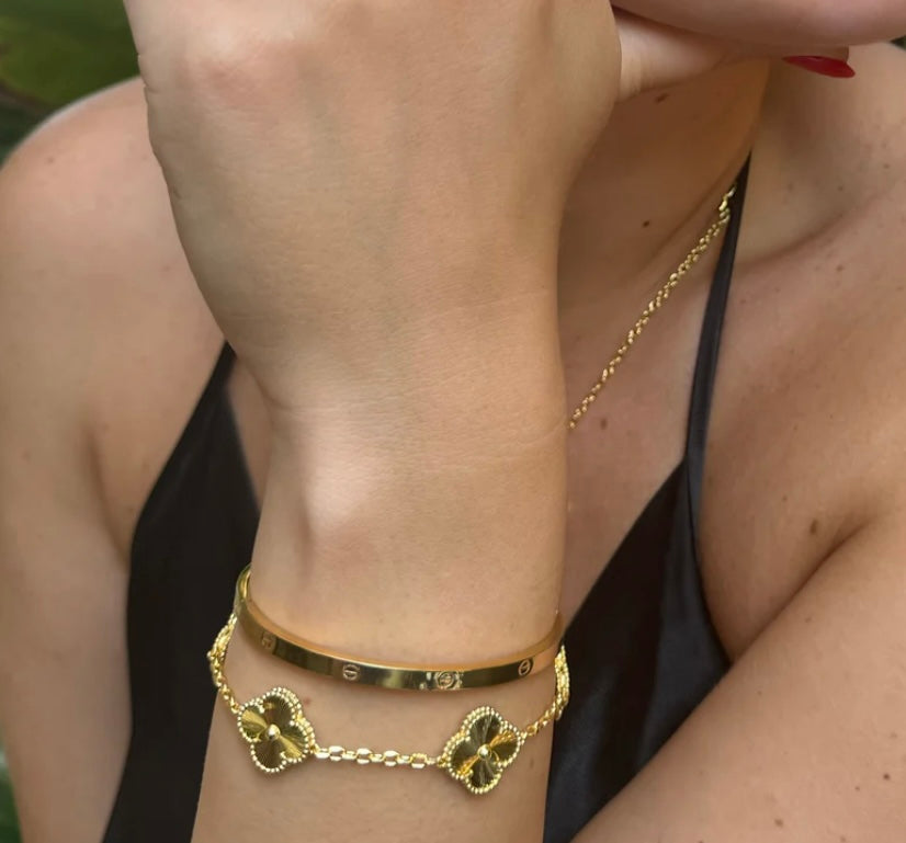 GOLD CLEEF | Gold Plated Bracelet