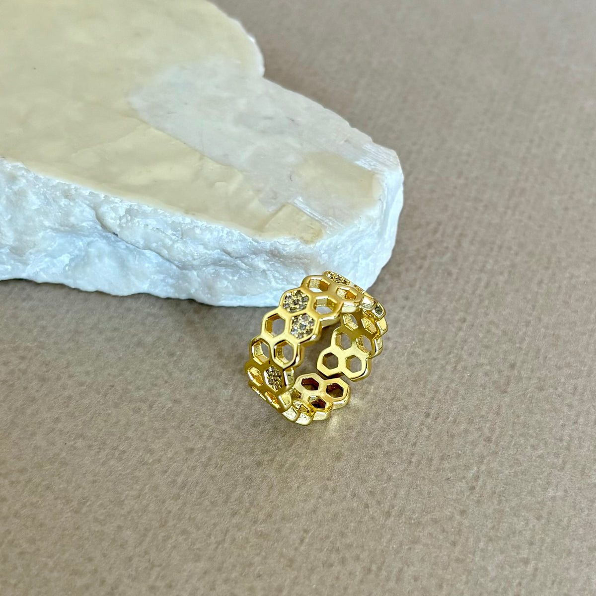 Encina | Gold Plated Ring