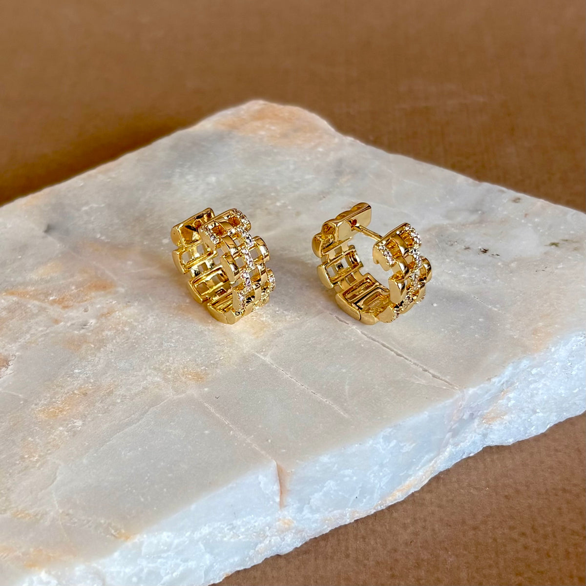Dakar| Gold Plated Earrings