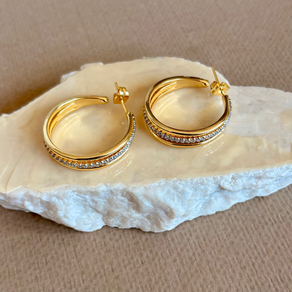 Uselra | Gold Plated Earrings
