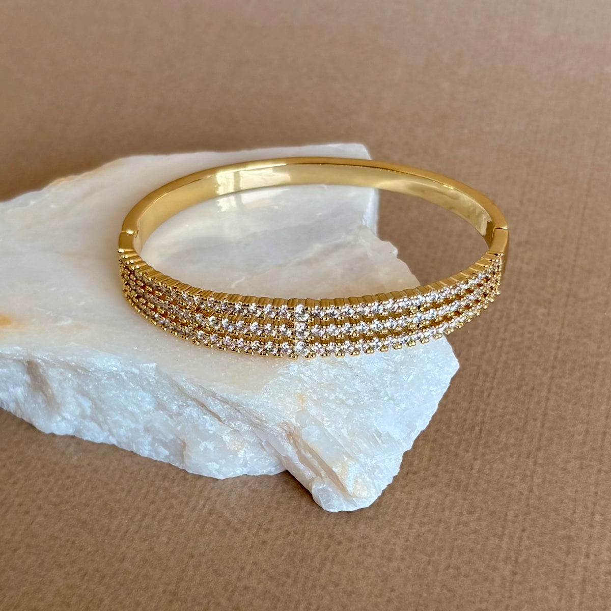 Cassidy | Gold Plated Bangle