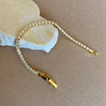 Glam's Tennis 04 | Gold Plated Bracelet