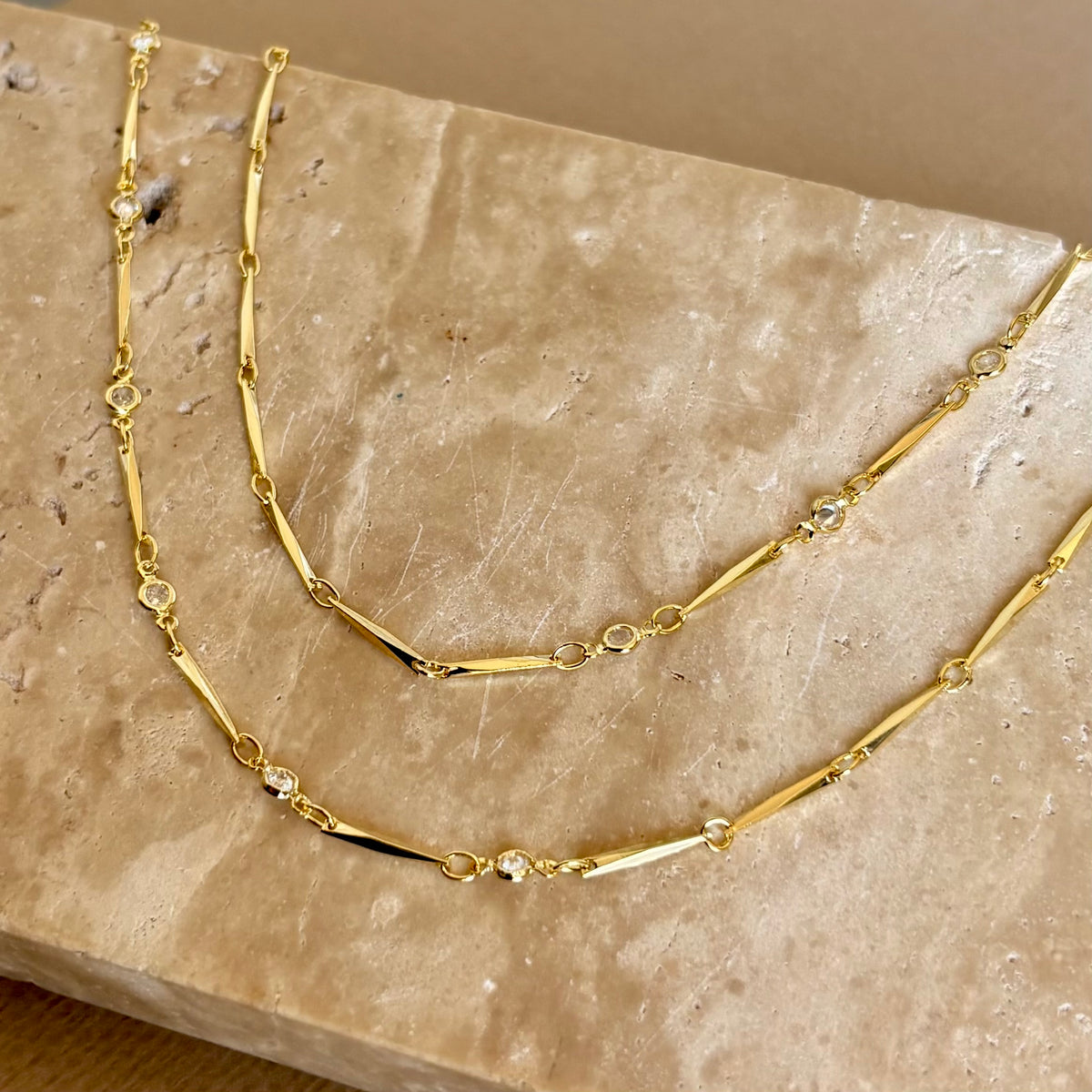 Kalissea | Gold Plated Necklace [ convertible ]