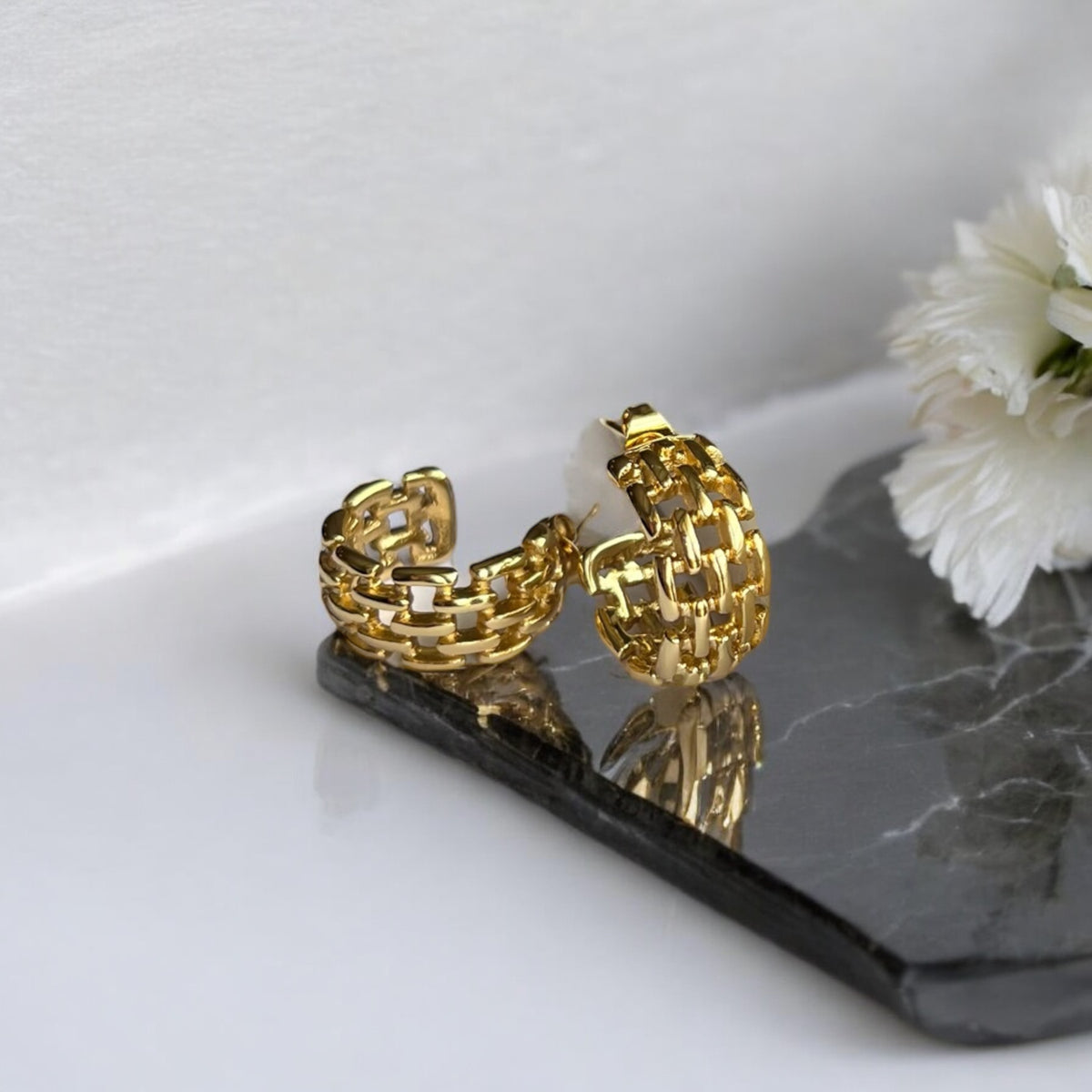 Pilar | Gold Plated Earrings