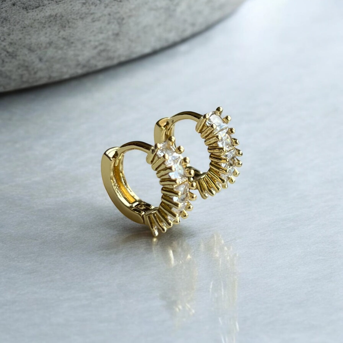 Huggies 05 | Gold Plated Earrings