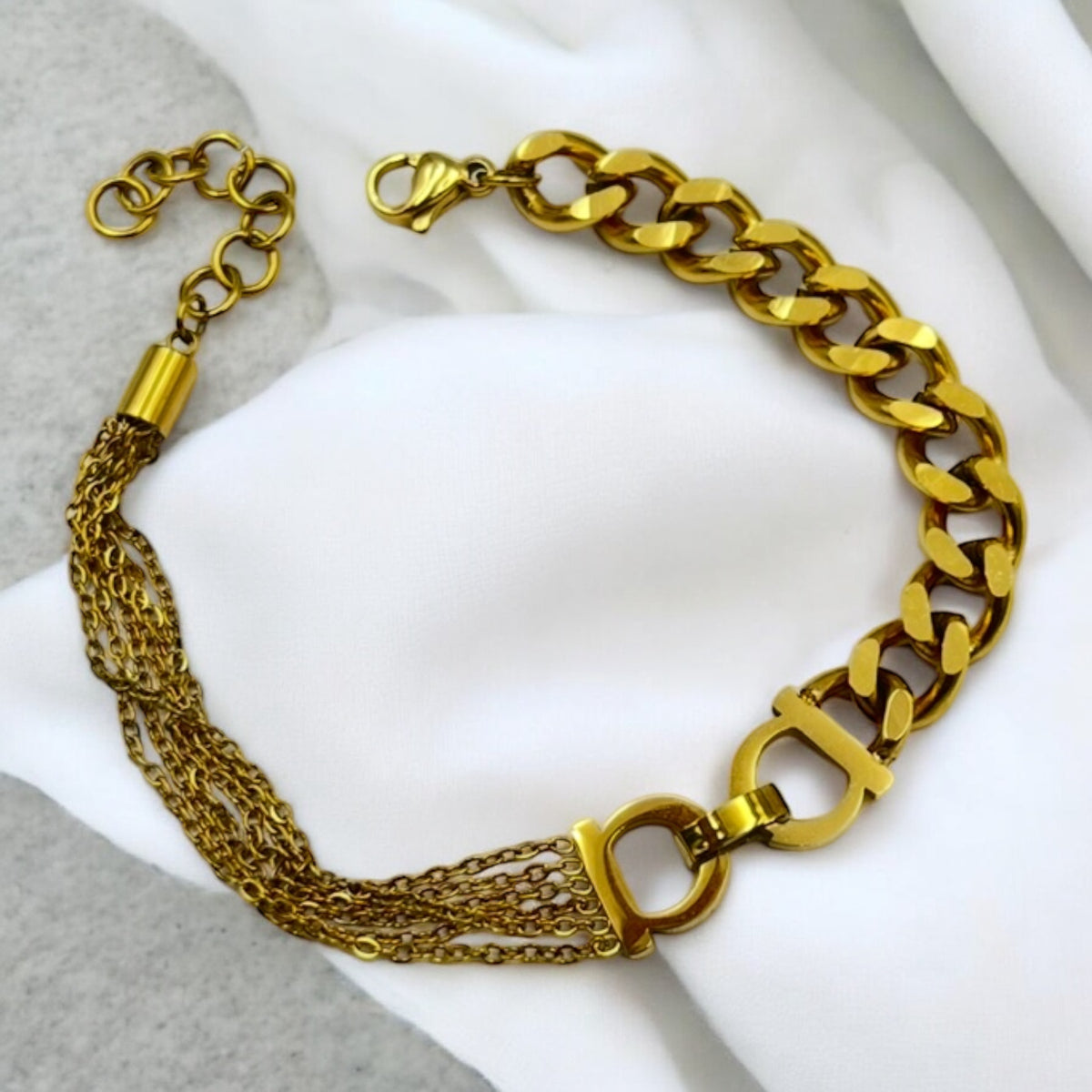 CD Cuban | Gold Plated Bracelet